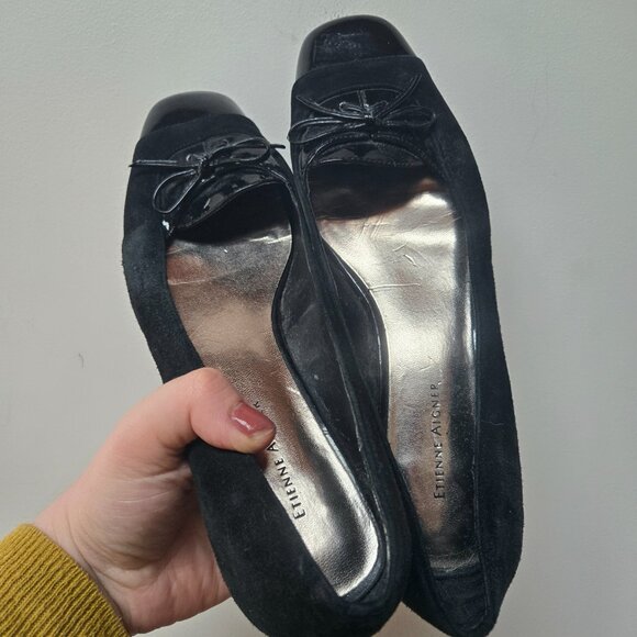 3 For 35 🙌🌼 VINTAGE Etienne Aigner Leather and Suede Heels - Picture 2 of 6